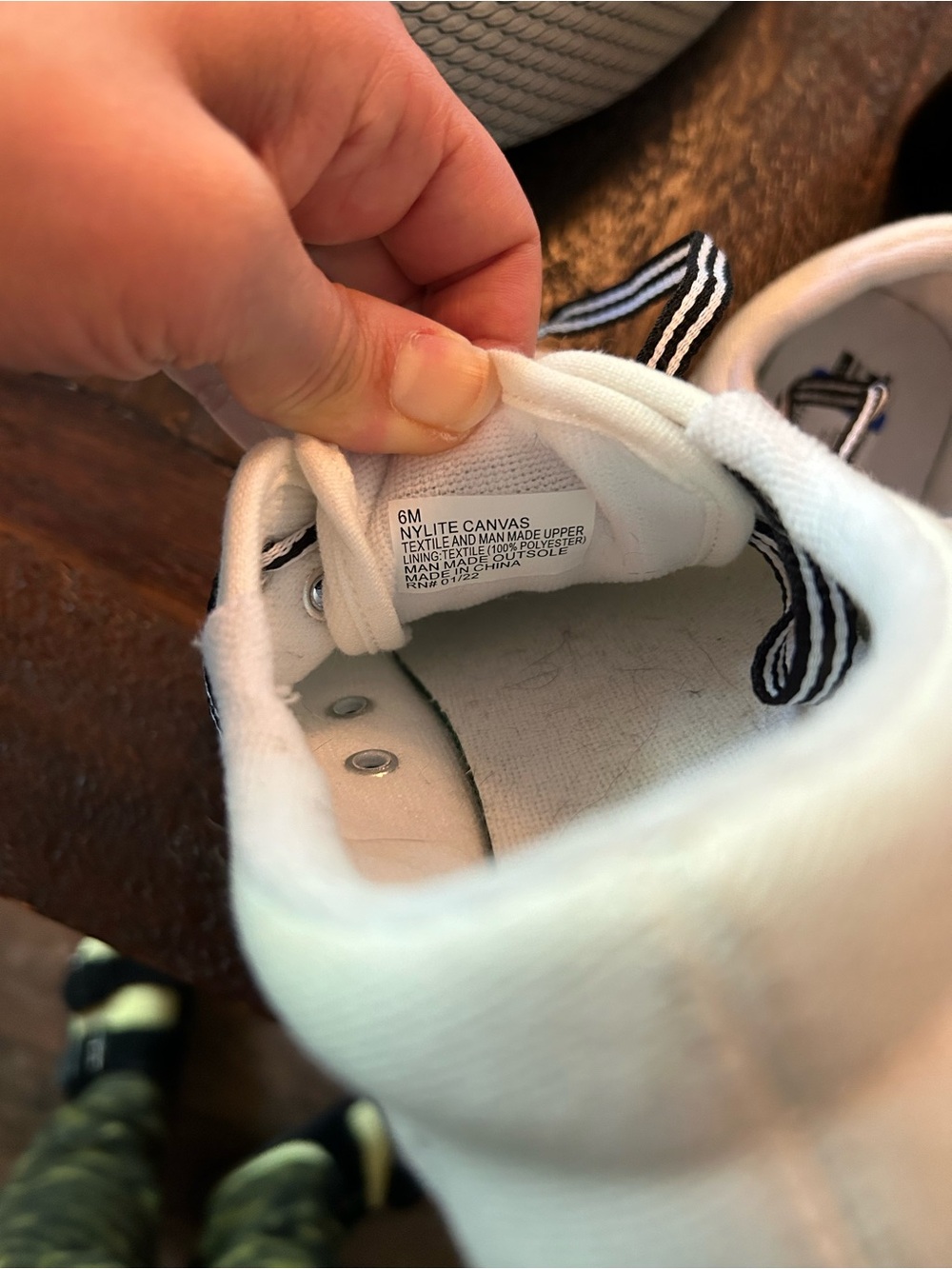 Tretorn Nylite Canvas Sneaker White and Black Gum - Picture 6 of 6